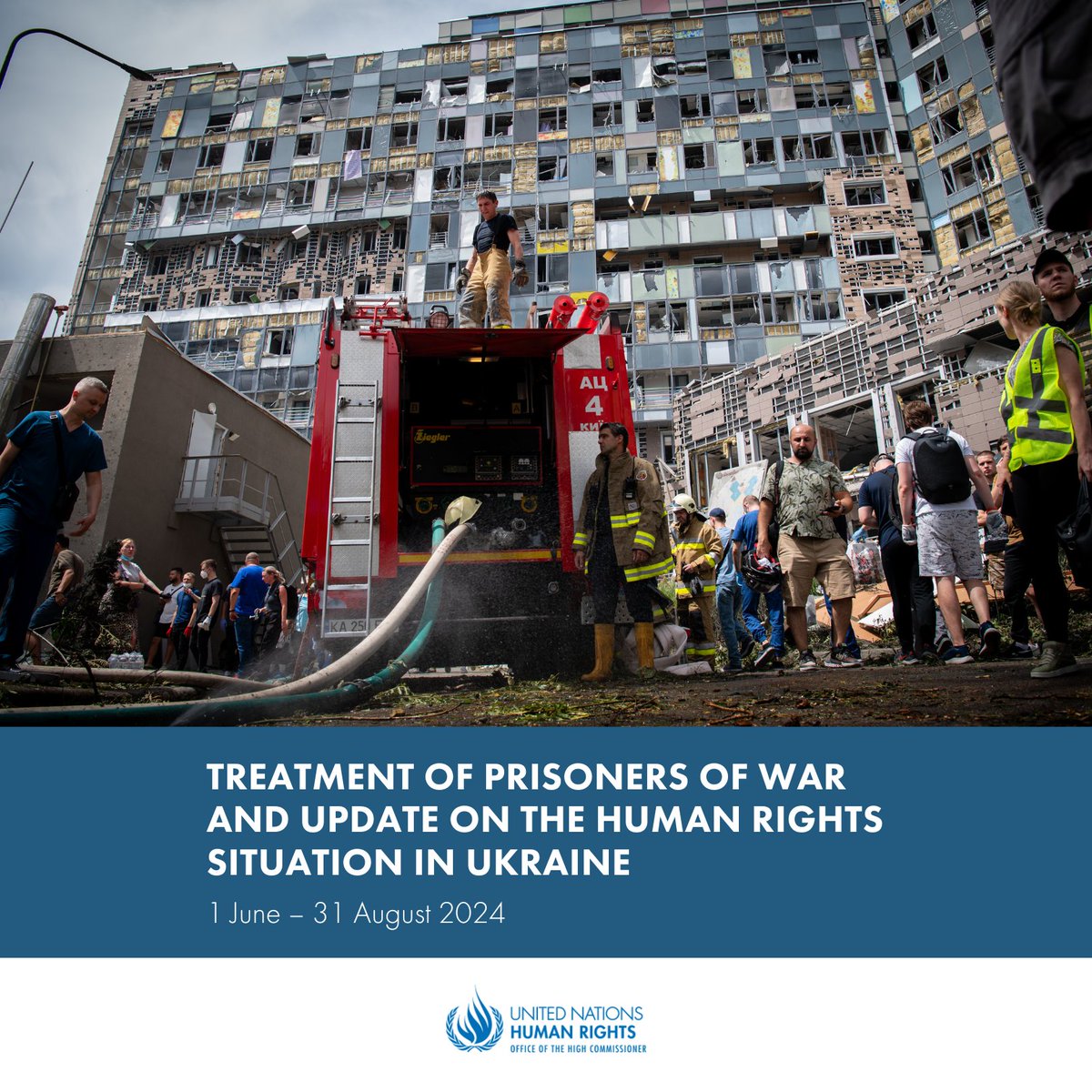 New report on Ukraine released today covers torture/ill-treatment of POWs and main human rights developments in June-August.

Read #KeyFindingsFromReport here: ukraine.ohchr.org/en/Briefing-by…