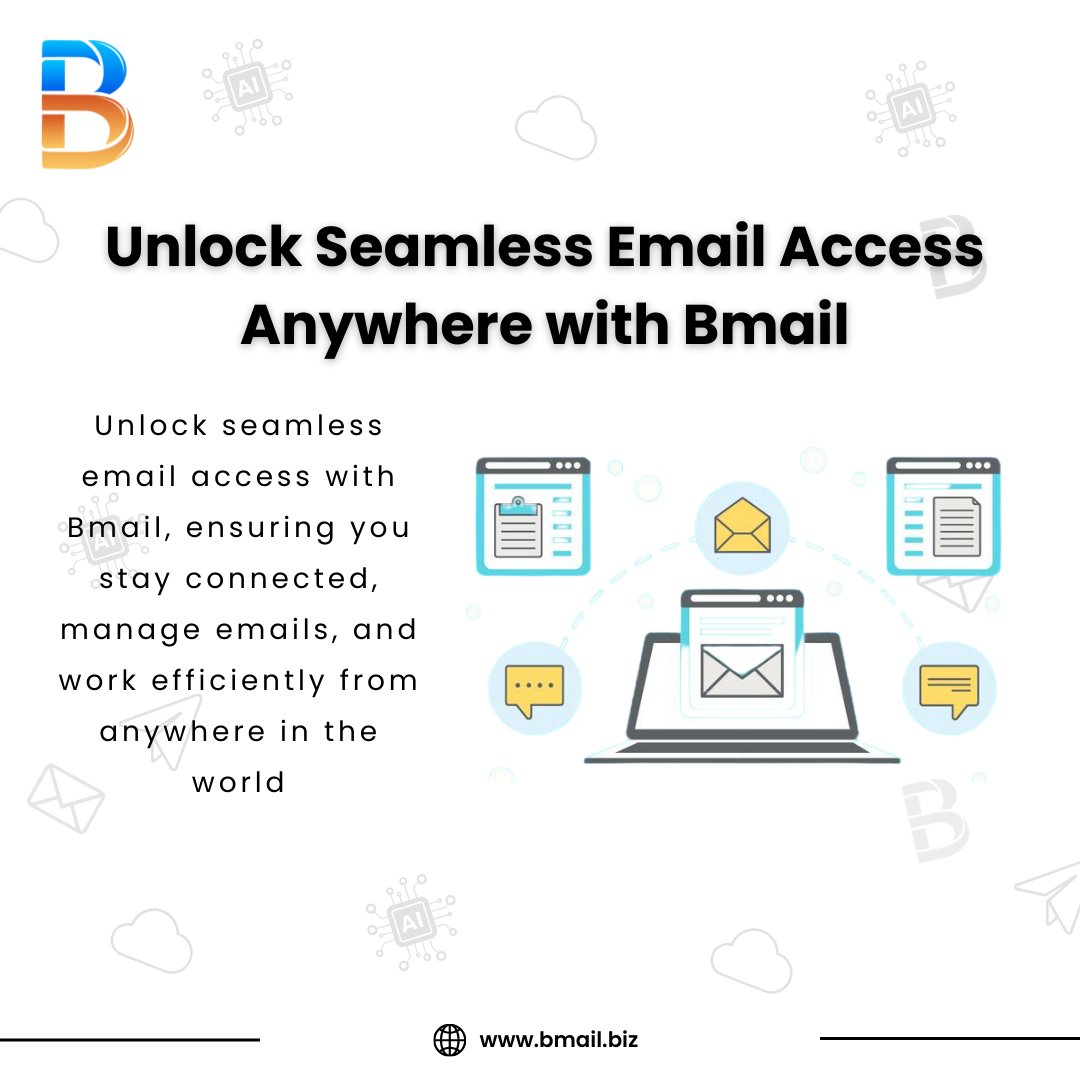 BMail_Cloud24's tweet image. Unlock seamless email access with Bmail! 🌍
Stay connected, manage emails, and work efficiently from anywhere in the world. 📧

Visit: bmail.biz

#Bmail #EmailAccess #WorkFromAnywhere