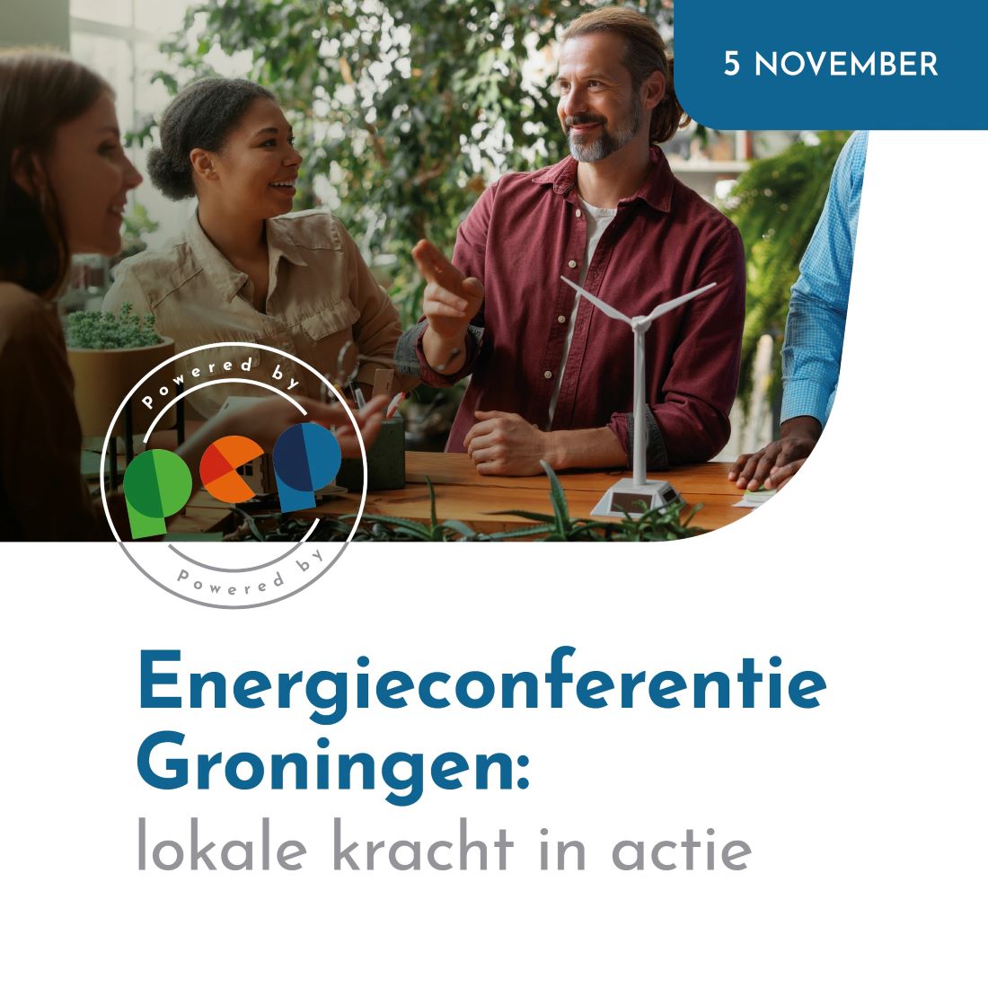 Op dinsdag 5 november organiseren we samen met de GrEK en Grunneger Power de ‘Energieconferentie Groningen: lokale kracht in actie’.
Kom naar de 'Energieconferentie Groningen: lokale kracht in actie' op 5 november! - Natuur en Milieufederatie Groningen (nmfgroningen.nl)