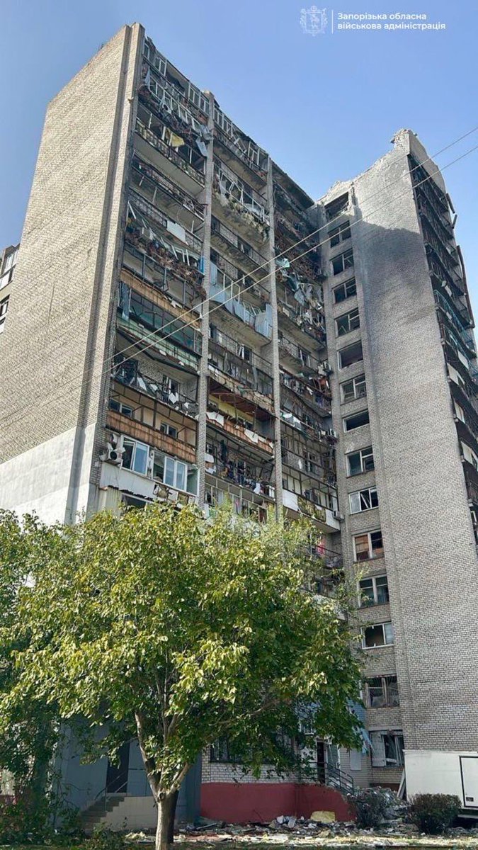 ordinary russians have just terrorized Zaporizhzhia in Ukraine with six guided bombs, including peaceful apartment buildings. mass murder is russian culture