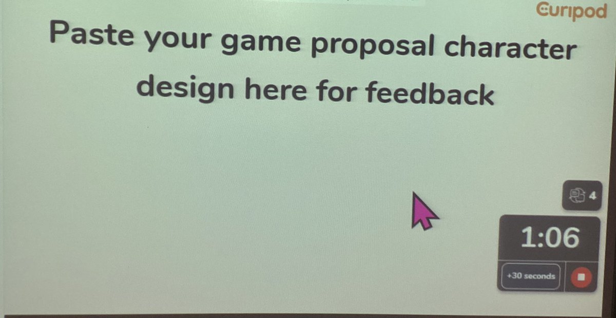FHSComputing's tweet image. This morning Miss Mutter’s senior gamers are using @AdobeForEdu Express to generate AI images from their character, level, and narrative descriptions from their game proposals. Next they are using @curipodofficial to gain feedback on their design elements

#weareFHS #FHSDigiLearn
