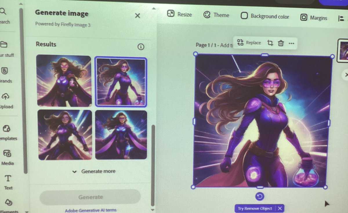 FHSComputing's tweet image. This morning Miss Mutter’s senior gamers are using @AdobeForEdu Express to generate AI images from their character, level, and narrative descriptions from their game proposals. Next they are using @curipodofficial to gain feedback on their design elements

#weareFHS #FHSDigiLearn