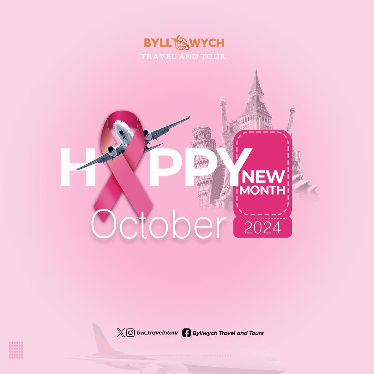 Byll wych travel and tour ushers you into an amazing new month of October. May the month bring forth opportunities and new adventures. 
#HappyNewMonth