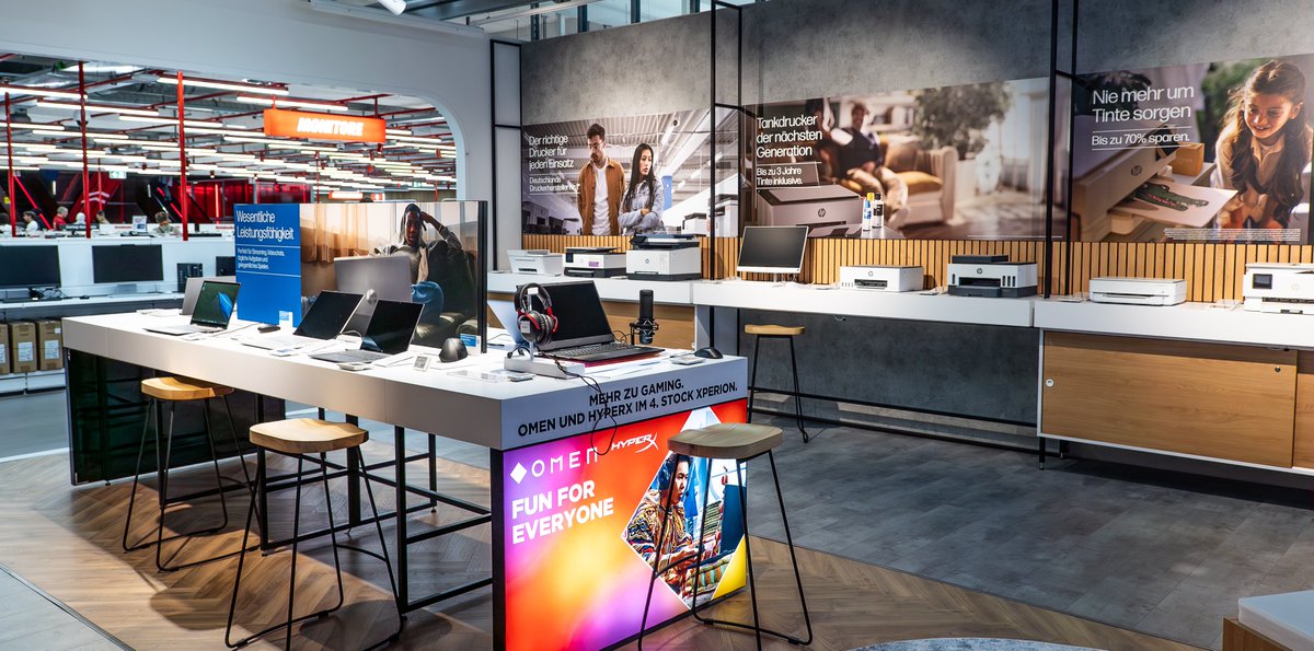 IsiGlobal's tweet image. We are thrilled to announce the completion of another exciting shop-in-shop execution for HP in MediaMarktSaturn Technology Village Hamburg!

#Retailinnovation #Sustainability #AIDrivenTech #HP #ShopInShop #Partnerships #F1 #RetailTransformation