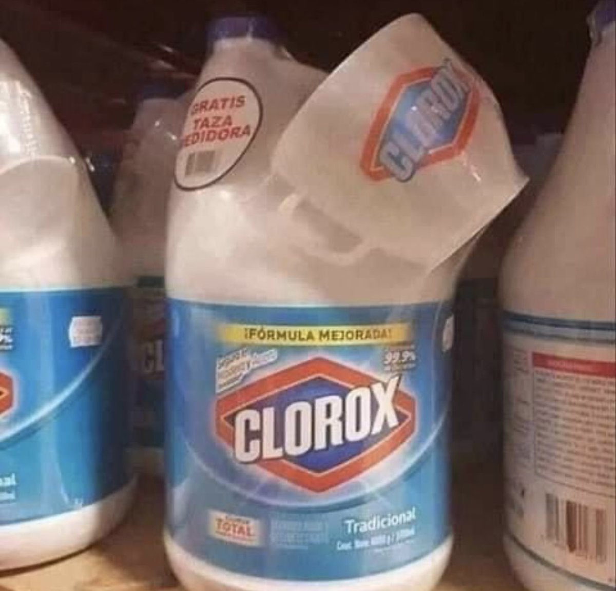 بعتقد clorox عم يجرّب يقلّنا شي