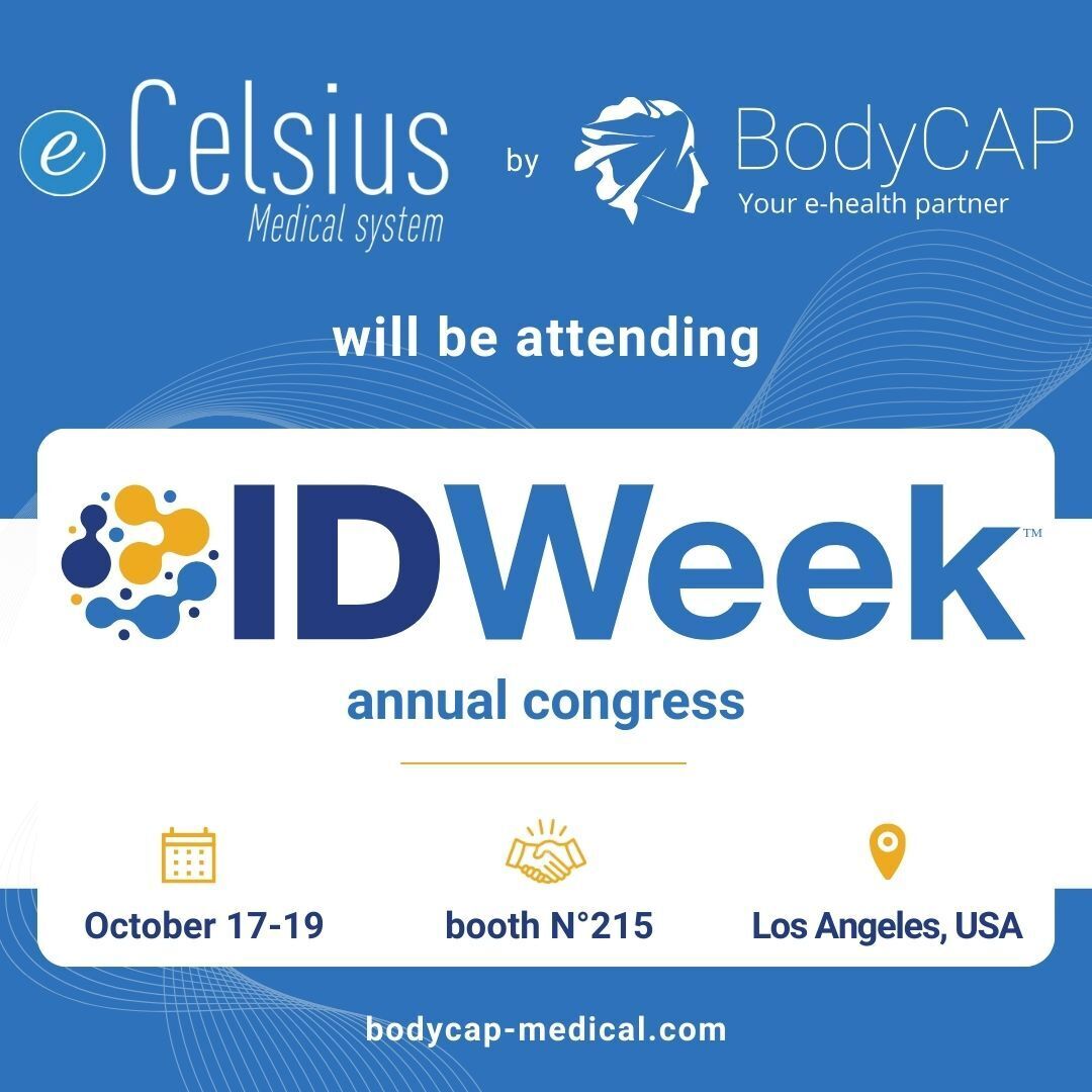 Next event for @BodyCAP: the @IDWeek #congress!

📍It will be held in Long Beach (CA - USA) October 17-19. Meet us at our booth N°215 for an introduction to our #ecelsiusmedical system (FDA cleared) 💊🌡

👉 swll.to/W7NdD

#BodyCAP #IDWeek2024 #corebodytemperature