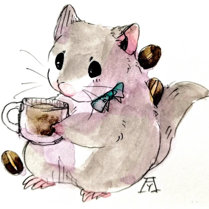 今日も1日おつかれやま〜 #コーヒーの日 #おつかれやまね