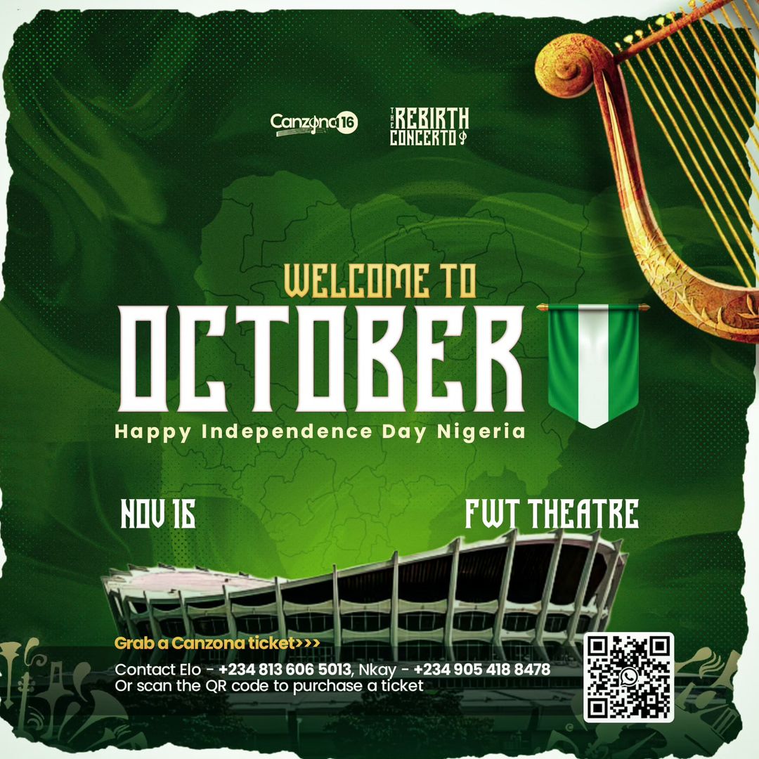 gvc_stacc_futo's tweet photo. We sing praises of the labours of our Heroes past and strike the Golden Lyre to tunes of a better tomorrow
  While we celebrate the country's 64th anniversary🇳🇬, flip those numbers and we get 46 days to our amazing #concert✨Get ready for some lyrical bliss
#canzona16 #rebirth https://t.co/7uZr0jyNzf