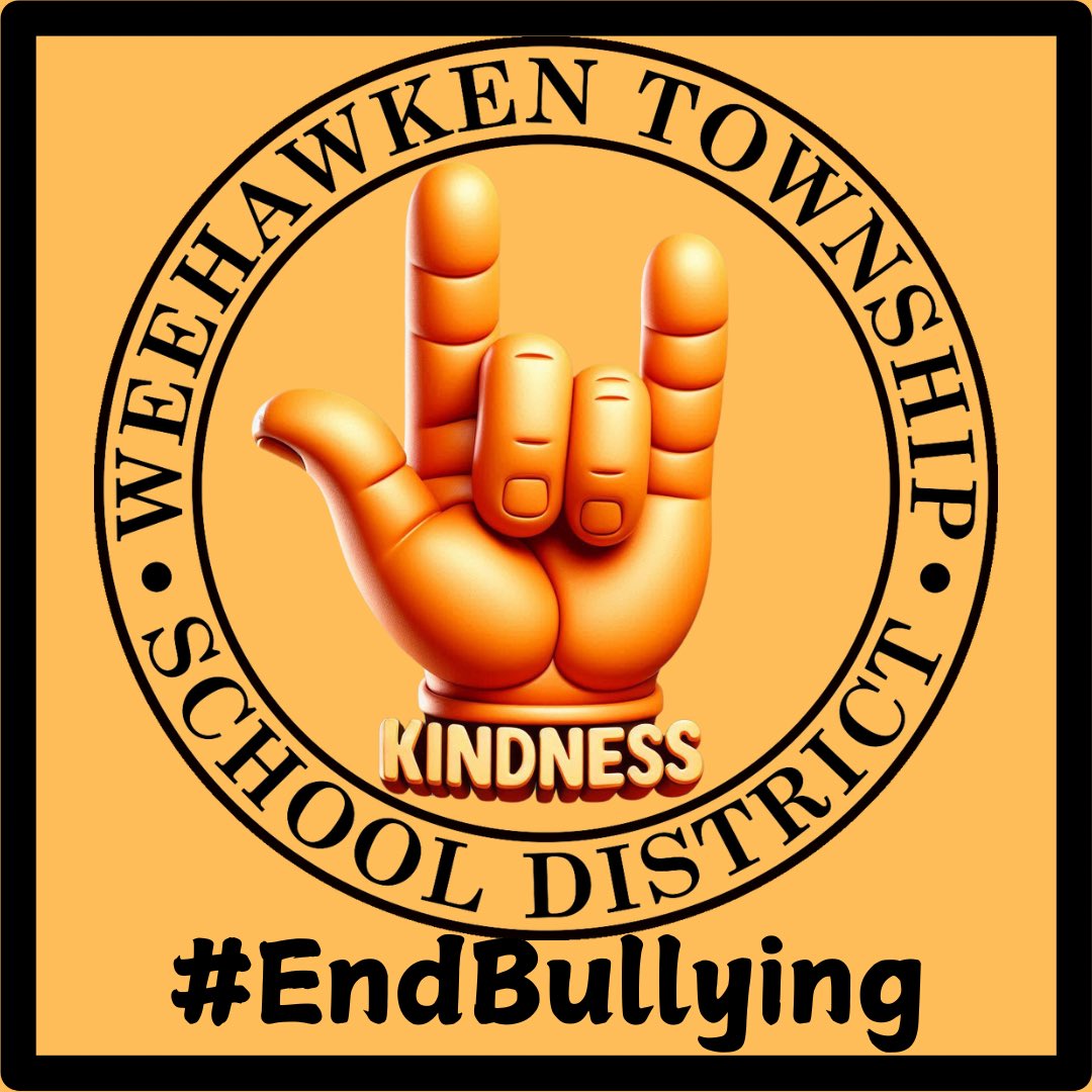 Weehawken Schools (@weehawkentsd) on Twitter photo October is National Bullying Prevention Month. The WTSD is committed to helping prevent childhood bullying and promoting kindness, acceptance, and inclusion. 🤟🏾#EndBullying
<a href="/EricCrespoEDU/">Eric Crespo</a> <a href="/FAmato53/">Francesca Amato</a> <a href="/al_orecchio/">Al Orecchio</a> <a href="/RobFerullo4/">Robert Ferullo</a> <a href="/SuzanneMera/">Mrs. Mera</a> <a href="/DeStefanoEDU/">Dr. Nicholas J. DeStefano</a> <a href="/JColasurdoEDU/">Jillian Colasurdo</a> <a href="/gioahmad/">Gio Ahmad</a> October is National Bullying Prevention Month. The WTSD is committed to helping prevent childhood bullying and promoting kindness, acceptance, and inclusion. 🤟🏾#EndBullying
<a href="/EricCrespoEDU/">Eric Crespo</a> <a href="/FAmato53/">Francesca Amato</a> <a href="/al_orecchio/">Al Orecchio</a> <a href="/RobFerullo4/">Robert Ferullo</a> <a href="/SuzanneMera/">Mrs. Mera</a> <a href="/DeStefanoEDU/">Dr. Nicholas J. DeStefano</a> <a href="/JColasurdoEDU/">Jillian Colasurdo</a> <a href="/gioahmad/">Gio Ahmad</a>