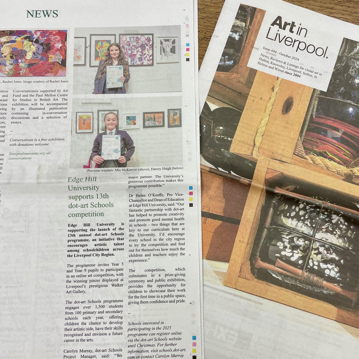 dot-art Schools (@dotartschools) on Twitter photo We’re in the news section of Issue 44 of <a href="/artinliverpool/">Art In Liverpool</a> - hot off the presses! Thank you Patrick. We’re in the news section of Issue 44 of <a href="/artinliverpool/">Art In Liverpool</a> - hot off the presses! Thank you Patrick.