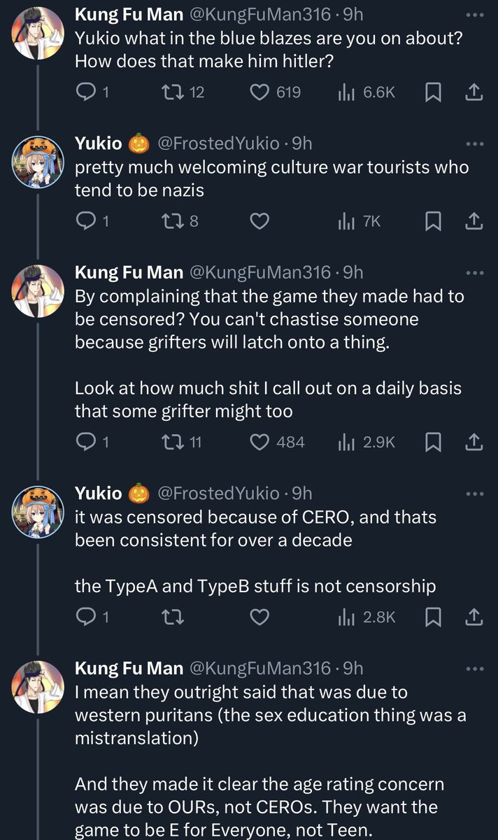 GiveMeBanHammer's tweet photo. In response to Dragon Quest creators’ comments that Western censorship policies are proverbially strangling creativity and their work.

You have moral and “anti-racist” 白左 like OP…accusing the creator of being Nazis.

Reminder: labels that used to mean very serious things are now flaccid and useless crywolf - because tourist narcissists like OP can’t help but use it against anything and anyone they disagree with.