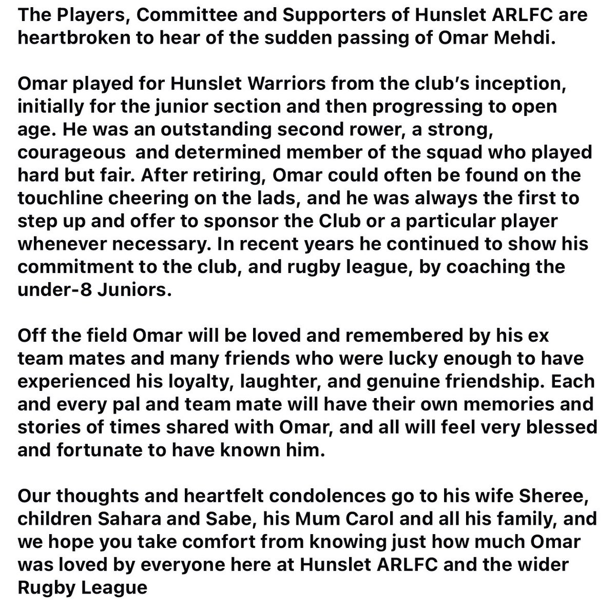 Hunslet ARLFC tweet media