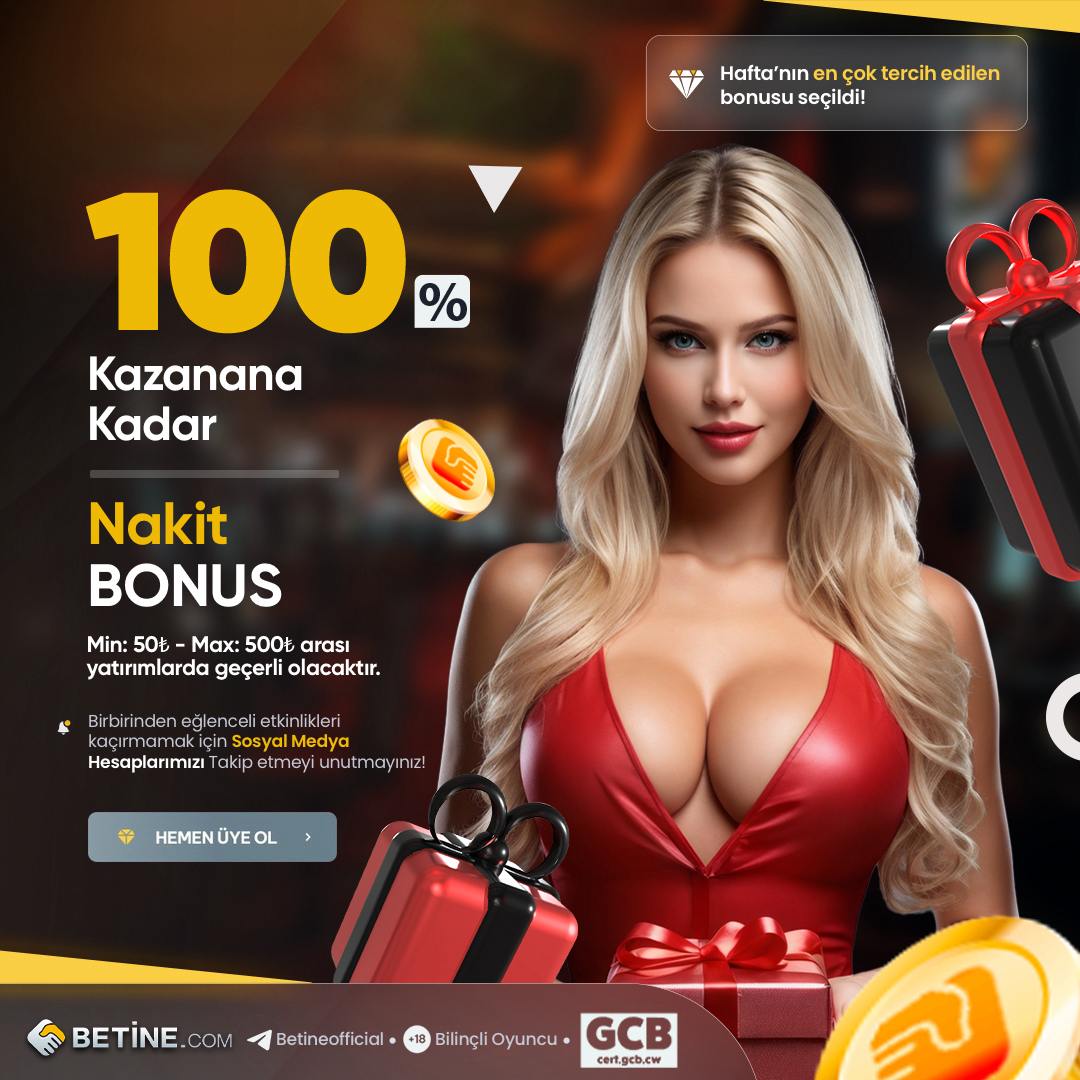 #Betine 

❤ BETİNE'DE KAZANANA KADAR DURMAK YOK !

✨ Kazanana Kadar %100 Nakit Bonus Şansı !

💫 Min 50₺ Yatırım İle Kazanmaya Başla 

Detaylı Bilgi ve Giriş İçin : bt.t2m.io/ZMyzj6R
Telegram Adresimiz : t.me/betineofficial

#Betinecom #Betinegiris #Nakit