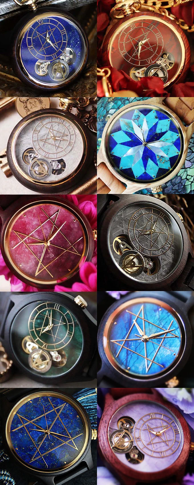 NOZ natural timepieces made of wood and stone on X: 