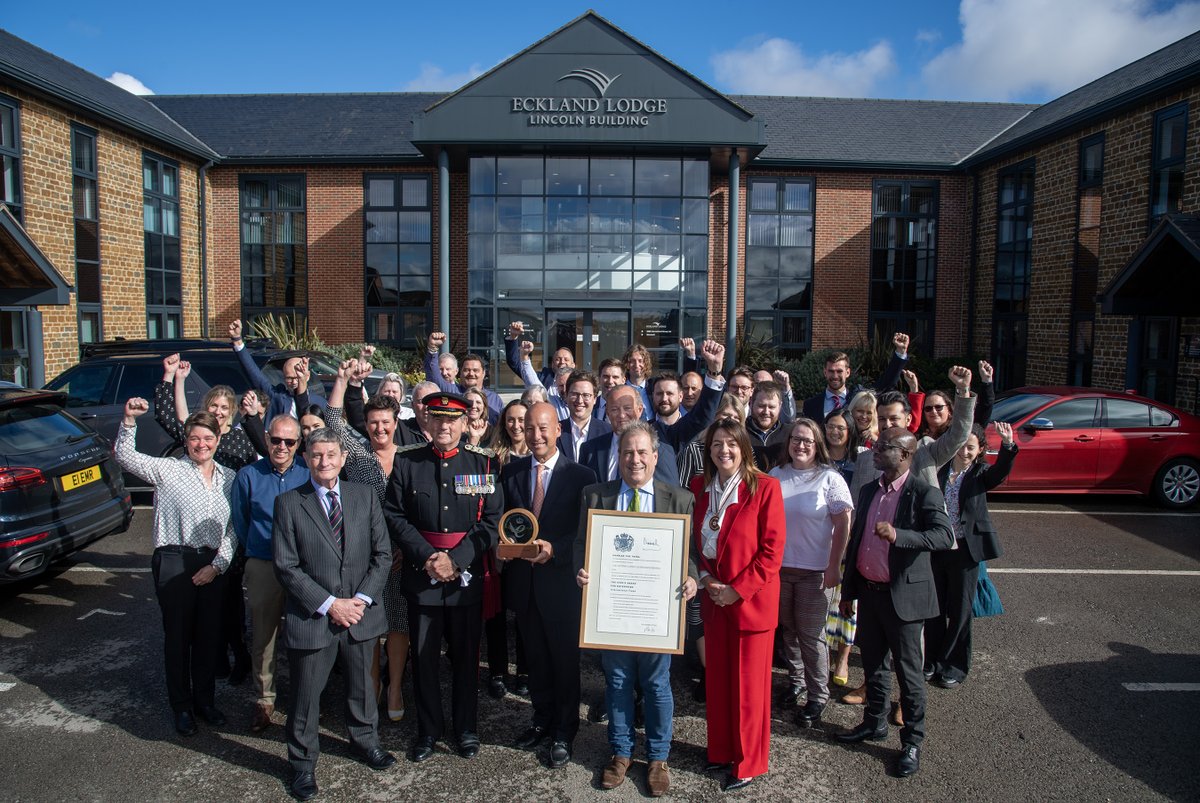 NMSILTD's tweet photo. We were delighted to be presented with the King’s Award for Excellence last week in our head office in Market Harborough. The award was in recognition for our achievements in International Trade and was presented by Vice Lord Lieutenant Col. Colville. 

@LeicsLieutenant https://t.co/Dvk8NEsiLq