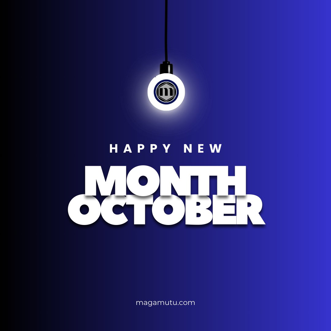 magamutu's tweet photo. Happy October
As we kick off this month, Magamutu is excited to focus on innovation in technology and automation. Together with like-minded partners, let’s unlock new opportunities and drive efficiency in every sector. Here’s to a month of inspiration and advancement #NewMonth https://t.co/UYLfZB3pqQ