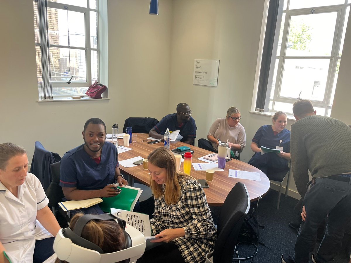 UHB_SoN's tweet photo. We welcomed our 2024-26 cohort of Chief Nurse Fellows on their Induction Day, this included an introduction to the MRES @UniBham_Nursing  a team building exercise &amp; meeting Deputy Chief Nurse @davinaDCN  and Professor @RuthPearce18 @ProfAnnieT @MargaretGarbet6 @teresamelody1 https://t.co/fFxCPCb1c4