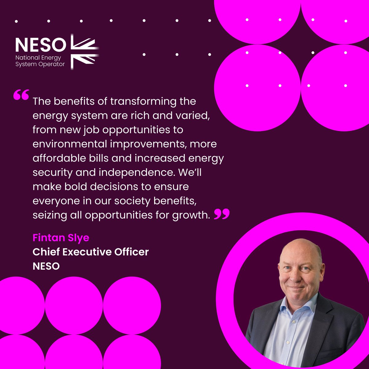 The benefits of transforming the energy system are rich and varied.

Learn more about NESO. 👉 bit.ly/3Y3hkZm