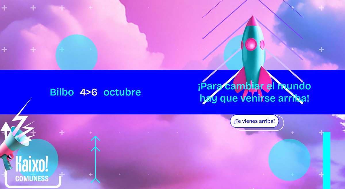 Reas_Red's tweet photo. ¡Para cambiar el mundo hay que venirse arriba! 🚀
Vuelve #ComunESS, el encuentro de comunicación y economía social y solidaria: https://t.co/2v4LcTTowO https://t.co/gx9XLq3A8a