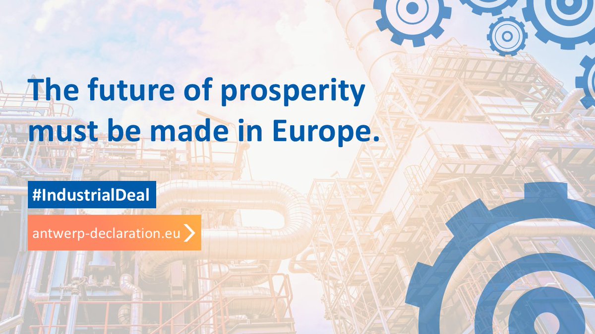 In the spring of 2024, A.SPIRE signed the #AntwerpDeclaration, calling for an #IndustrialDeal to complement the #GreenDeal 🏭 🌿 ⚙️.
🇪🇺We are confident that Europe's future will be built with resilient innovative industry. 
#Competitiveness #DraghiReport #CleanIndustrialDeal