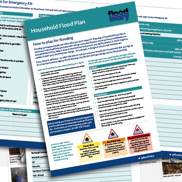I know having a #flood plan sounds so boring. But having something written down when that #floodwarning comes, &amp; your mind turns to spaghetti is a game changer! Go for it.
There's a template on my website floodMary.com