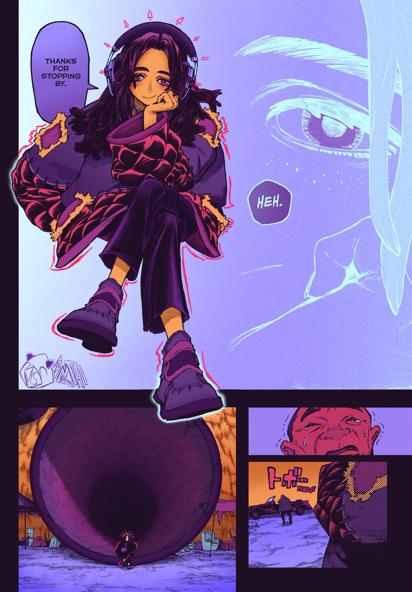 Mathisus_6's tweet image. 💜 Momoa 🎧
#Gachiakuta #gachiart #coloring