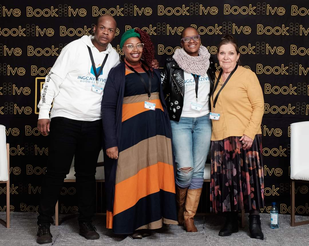 One more pic from the wonderful Ingcayizivele Book Festival. #Ingcayizivele2024 #BookHive #paneldiscussion