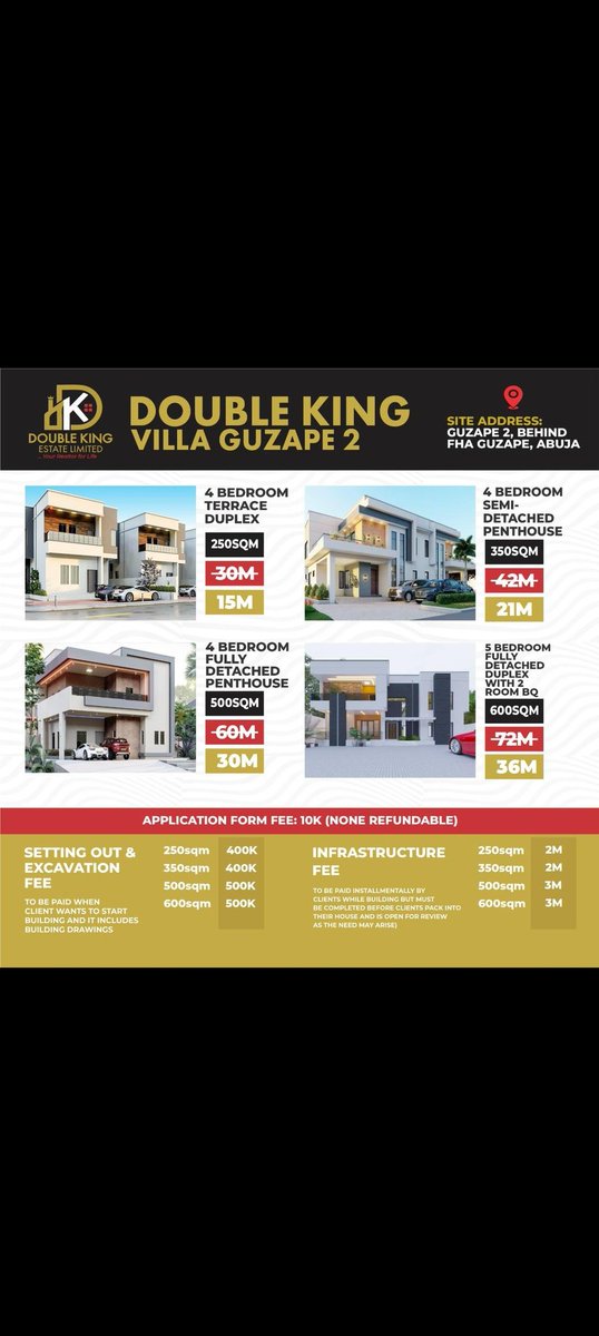 TheMarktng_fred's tweet photo. Invest in real estate... The future is now
 +2348155925474
#Real-estate
#Abuja
#AbujaTwitterCommunity 
#verydarkman 
#bobrisky https://t.co/l9DLOzpKQN