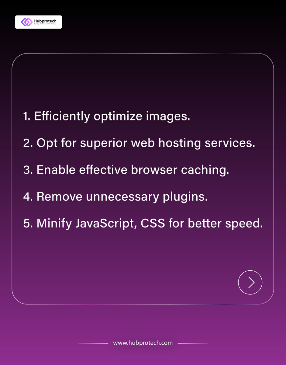 hubprotech's tweet photo. Say goodbye to #SlowLoadTimes and hello to a seamless #UserExperience. Boost your #website’s #Performance with these simple steps to achieve faster #PageSpeed. Follow our #Guide and watch your site win!

#WebOptimization #FastLoading #WebsitePerformance  #Hubprotech #Developer https://t.co/suP3f4hqSK