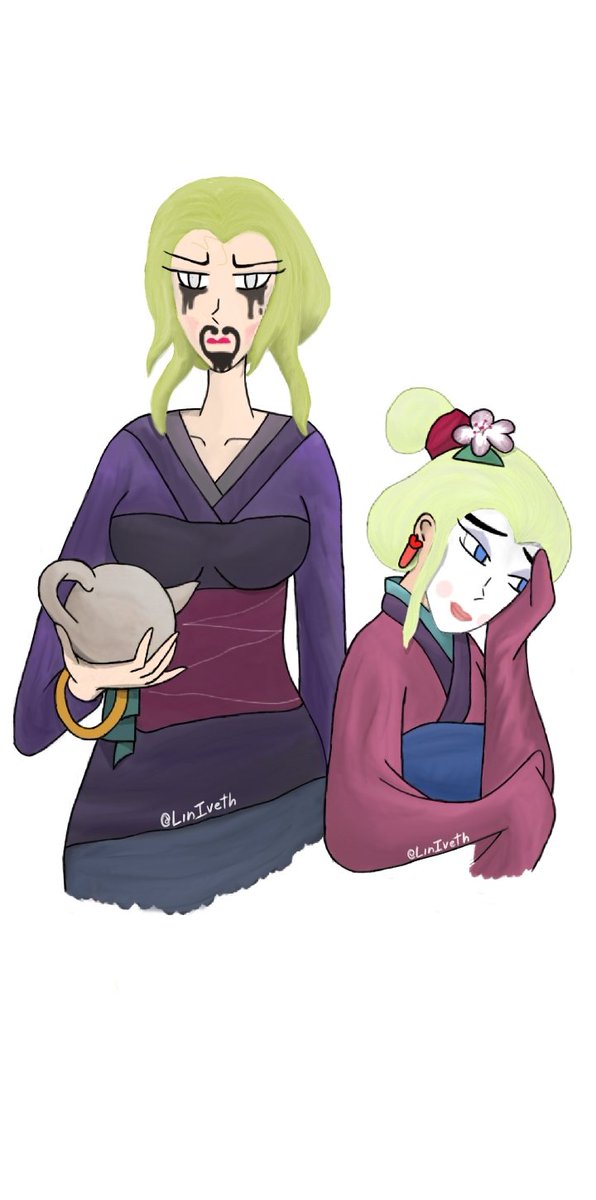 Otra escena y obvio tenia que dibujar a Lilith como la amargada casamentera jijiji
En esta ocasión quise probar un estilo diferente al aplicar el color.
#appleradio 
#LuciferMorningstar 
#LuciferOmega
#omegaverse