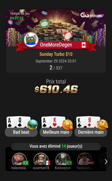 RARSHA1's tweet photo. Still grinding, stacking chips, and aiming for the moon!
🥈🥈🥉 on @GGPoker &amp;  @Winamax

Btw, thinking about getting back to streaming this week— stay tuned 😈 https://t.co/FUjITxRUG9