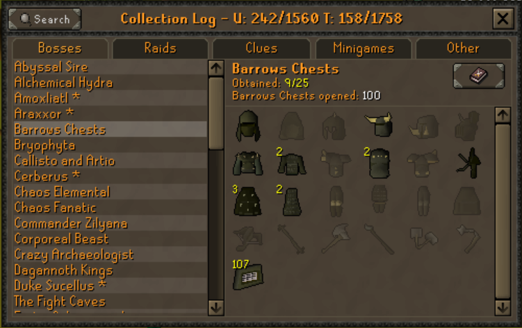 OS_Kowah's tweet photo. 100 Barrows Chests on the ironoob https://t.co/6IRonrwjXD