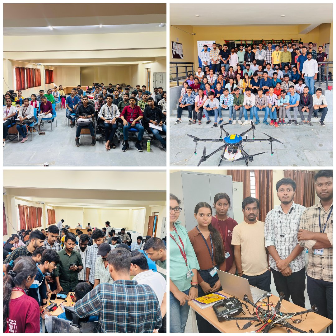 CDAC_Patna's tweet photo. C-DAC Patna conducted the #13thBootcamp on "Drone and Allied Technology" at Govt. Engineering College, Buxar!
🔹 #DroneAeromechanics 🔹 #DroneAssembly
🔹 #Piloting &amp; #Programming
Participants showcased innovative drone solutions on the final day! #UAS #UAV #cdac #cdacpatna #drone https://t.co/cbGpIlm15U