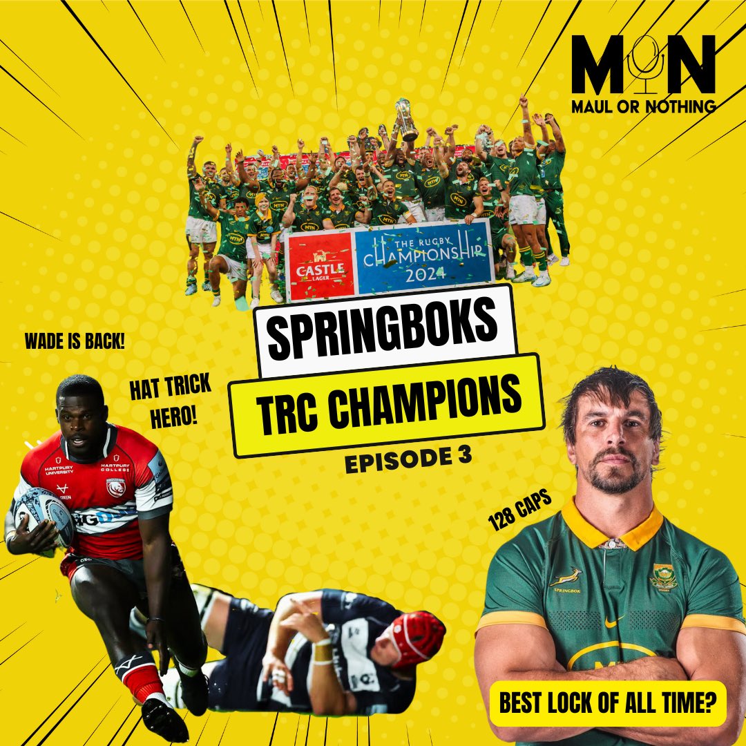 The Boks get the job done! Is Etzebeth the best lock there’s been? Oh and Wade’s back with a bang 💥

The boys cover it all from TRC to <a href="/URCOfficial/">BKT United Rugby Championship (URC)</a> and more! 

This weeks episode is here! 

linktr.ee/maulornothings…

#podcast #rugby #springboks #urc #premrugby