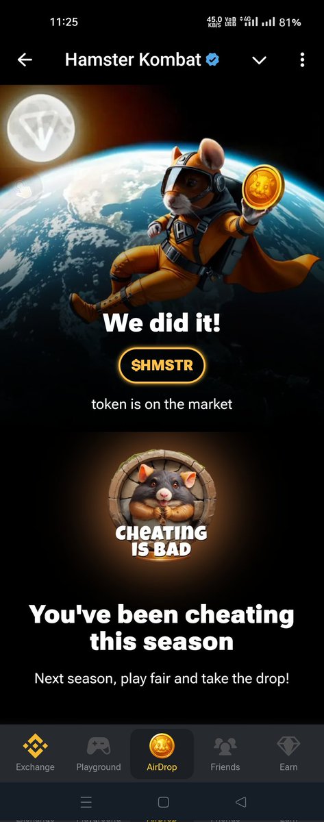 solanki62457607's tweet photo. #HamsterKombat 
Dear Hamster Team, 

my hamster kombat account you ve been cheating this season problem solve my hamster when ate problem as soon as possible https://t.co/fvfKq6bM4Y