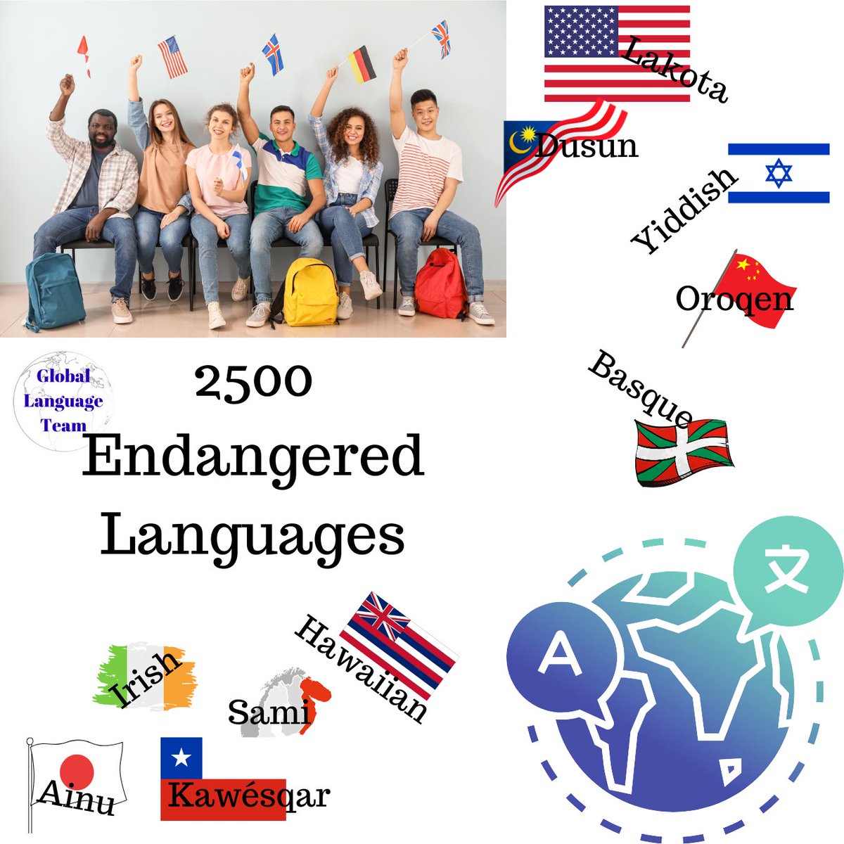 Lingua_ink's tweet image. 📖 Did you know? Languages like Ainu (Japan) and Yuchi (USA) are facing extinction. Preserving them helps keep cultures alive. #EndangeredLanguages #SaveLanguages