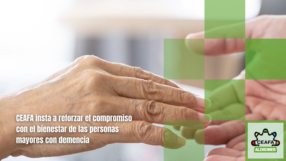 🟢#CEAFA insta a reforzar el compromiso con el bienestar de las #PersonasMayores con #demencia, impulsando políticas inclusivas que aseguren una mejor calidad de vida para todos.

📊 Según datos recientes del @es_ine, más del 20% de la población española tiene más de 65 años y se