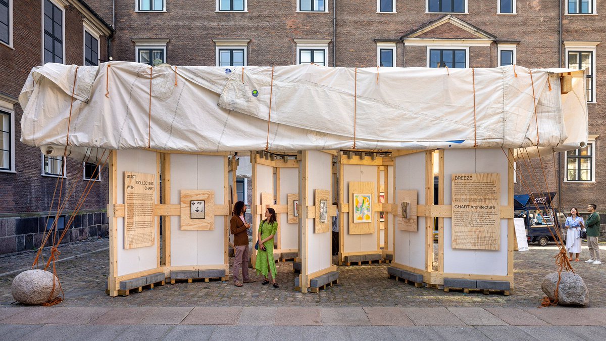 KGDAwards's tweet photo. #KGDAsharing
▼ Inspiration
Chart Exhibits Artworks in Pavilion Made from #Recycled #ShipSails
- 
▪️Source: @dezeen 
💬Read More: https://t.co/uHJkGRurcL
➡️Follow us: https://t.co/ISAoTck5ot
-
#KGDA #kgdawards #design #Denmark #Copenhagen #timber #reused #recycled #disassembly https://t.co/HOm3G0C82N