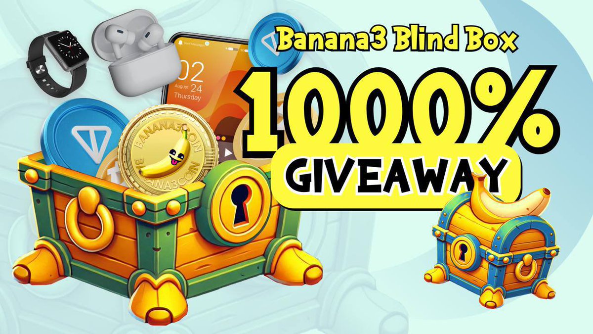 🍌Banana3 Blind Box rewards boosted by 1000%!🍌

😲HOW TO EARN

🎁DAILY GIFTS🎁
Log in every day to receive 10 blind boxes!

🚀INVITATION BONUS🚀
Invite a friend to get 10 blind boxes!

💎PRIZE POOL💎
Buy Upscale blind boxes to get huge bonuses!

t.me/banana3lol/223

Event