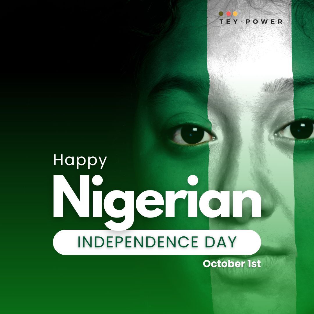 tey_power's tweet photo. Happy Independence Day, Nigeria!

May your land be peaceful and fertile.
May your borders be kept safe and secured.
May your youths live and conquer.

#1stOctober #Nigeria #Independence #Africagiant https://t.co/0n7olYjord