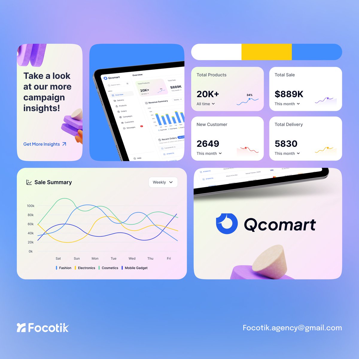 Focotik's tweet photo. E-Commerce Admin Dashboard Design B2C UI kit

Check out in Dribbble : https://t.co/5dZnaqJ56U

🌈 Have a project on your mind ?

Contacts:
📩 Focotik.agency@gmail.com

#ECommerceStrategy #B2C #UXLeadership #ProductDesign #DigitalTransformation #DataDrivenDesign #SalesAnalytics https://t.co/ClpEGg7gZF