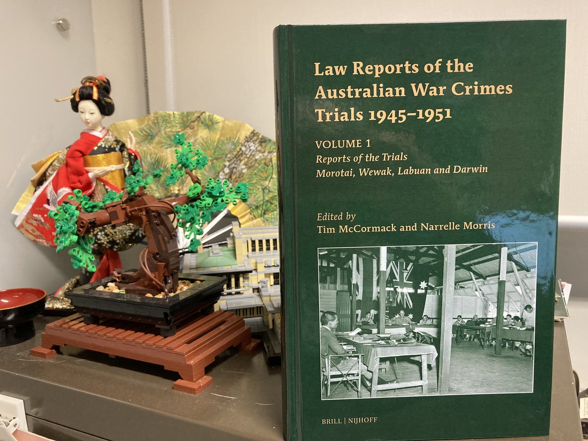 NarrelleMorris's tweet image. It's been 15 years in the making but volume 1 of the Australian Law Reports Series of Japanese War Crimes Trials 1945-51 is here! @_TimMcCormack