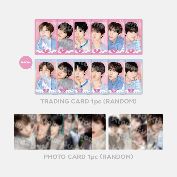 steady md random trading card set #NCTWISH ver a: riku-ryo, yushi