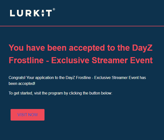 Wasn't expecting the approval considering my love/hate relationship with <a href="/DayZ/">DayZ 🖥 🎮 ❤️</a> over the years, but maybe this is a new start 😂