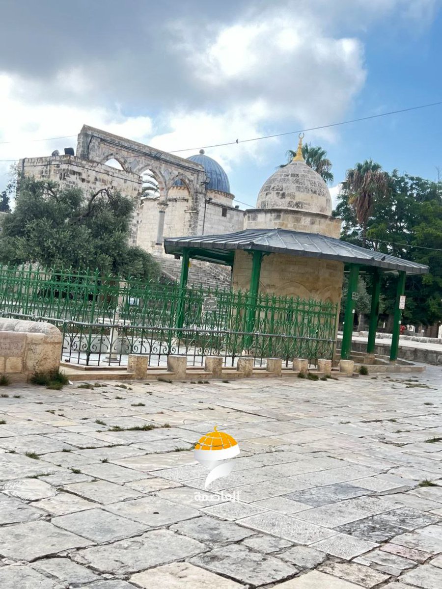 #صور | رحاب المسجد الأقصى المبارك قبل قليل