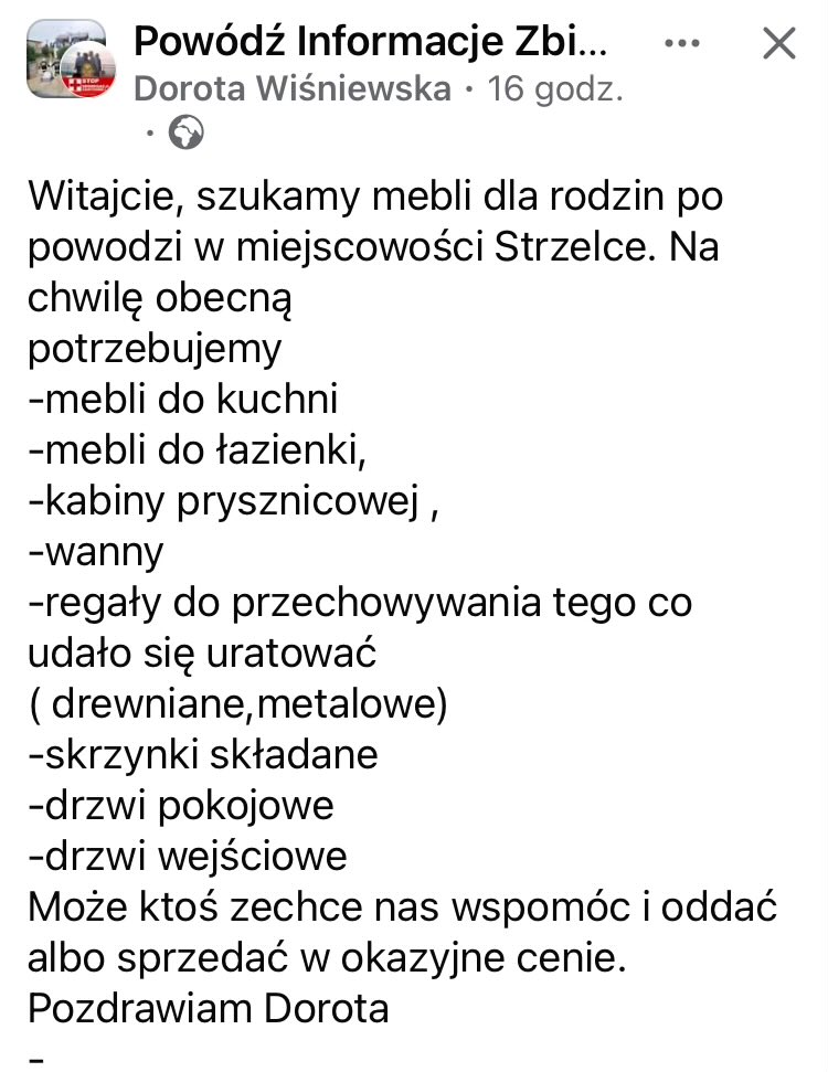 MieckaAniolowa's tweet image. #Potrzebne meble. 
Może ktoś wymienia i mógł wspomóc aliasy wyrzucać. 
#PomocPowodzianom 
#powodz 
#RT 🙏🏻