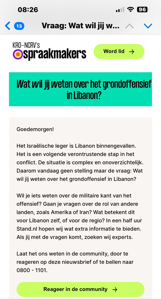 ReinBijlsma's tweet image. Van #Spraakmakers wil ik eigenlijk niks meer weten. Ik hoor het liever van een onafhankelijk en minder vooringenomen programma. #Libanon
