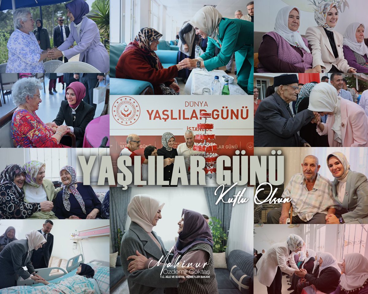 Yaşlılarımız, zamanı aşan derin hayat tecrübeleri, bilgelikleri ve bizlere bıraktıkları kültürel mirasla toplumumuzu ve yolumuzu aydınlatan kıymetli birer rehberdirler.

Başımızın tacı, evimizin bereketi değerli büyüklerimizin 1 Ekim Dünya Yaşlılar Günü’nü kutluyorum. Her birinin
