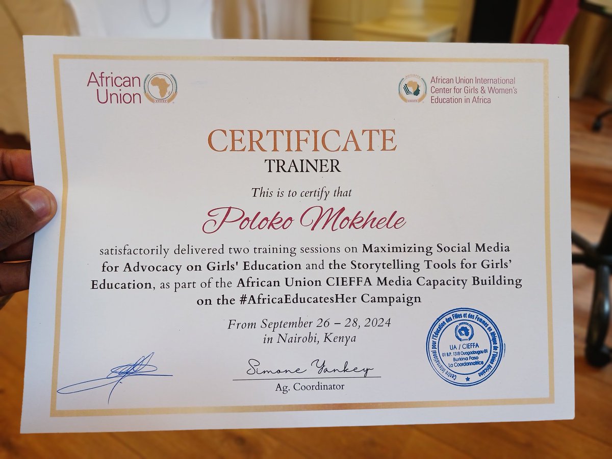 My mission in Kenya has successfully come to an end, &amp; I am incredibly proud of this career milestone! Not only have I grown as a Social Media &amp; Communications Consultant, but I now hold the title of International Consultant.