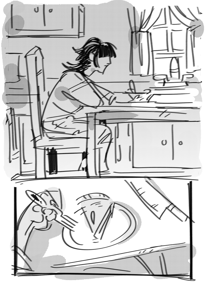 CUE_BIT's tweet photo. it's been two months i'm ending the spoiler embargo
little comic about cedie's reaction to tasting the pie that i drafted during development! i've seen some people think that it was because she mixed up the ingredients but that is NOT the case
#augustends #augustendsgame https://t.co/8AEJZVVwj4